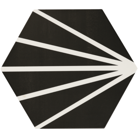 Meraki Negro Hexa 19.8x22.8