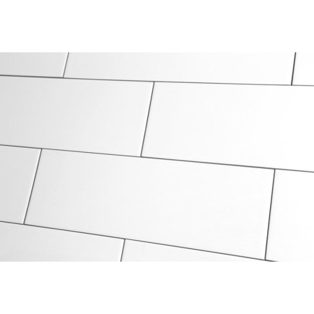 Metro Tile Flat White Polished 10x30