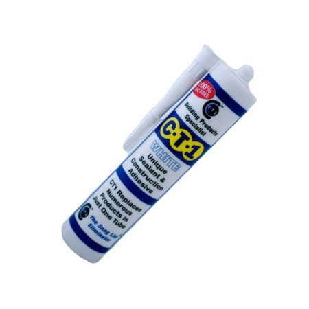 CT1 White Unique Sealant & Construction Adhesive Colours White 290ml