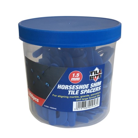 1.5MM HORSESHOE SHIM TILE SPACERS