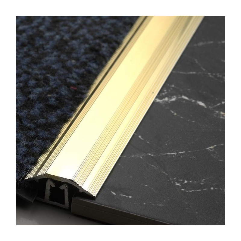 864mm Short Carpet to Tile Trim Gold
