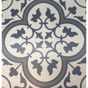 Stonea Ivy Blue Pattern Porcelain 30x30