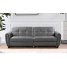 Zinc Living Room Furniture 3 Seater Sofa Bed (Grey)