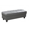 Zinc Living Room Furniture 3 Seater Sofa Bed (Grey)