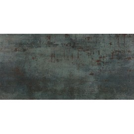 TAU Ceramica Ferrum Metallic Seagreen Semi-Polished Porcelain Tile 60x120cm