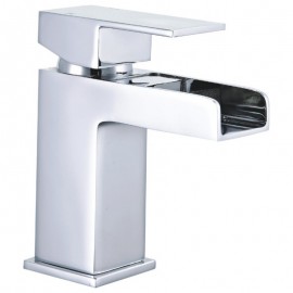 CARDIFF SQUARE WATERFALL MONO BASIN MIXER