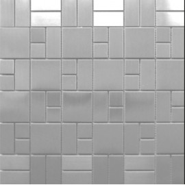 Brushed Stainless Steel Mosaic