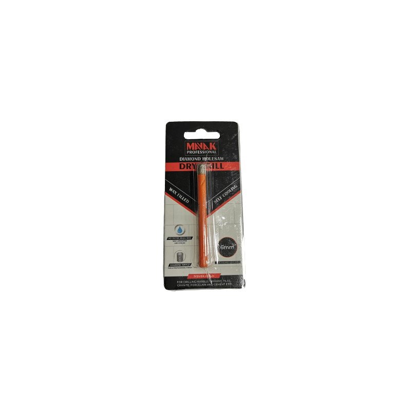 Dry Drill 6mm Diamond Drill Bit Wax Filled
