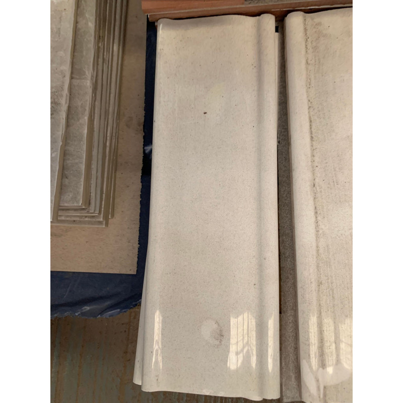 White Border Rail Tile 100x295mm