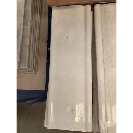 White Border Rail Tile 100x295mm