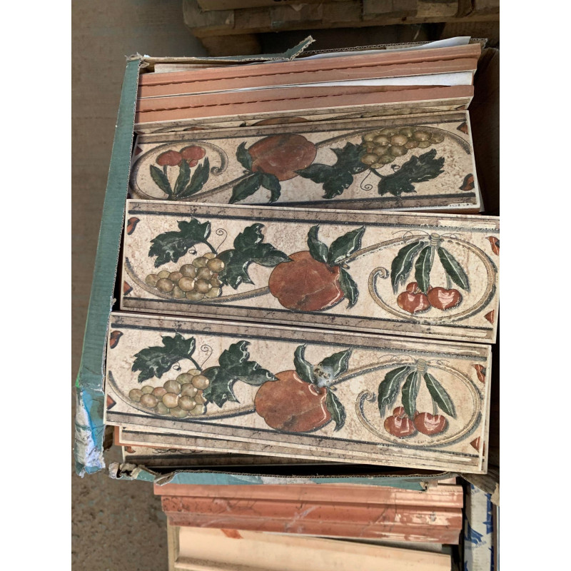 Floral Border Tile 80x250mm