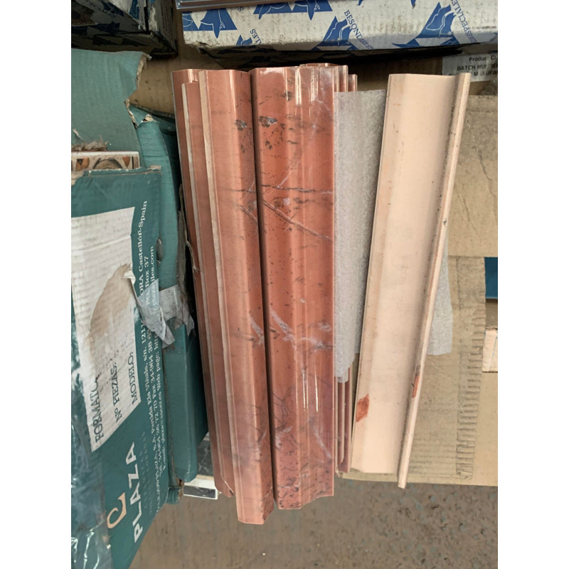 Red Marble Edge Border Tile 320x55mm