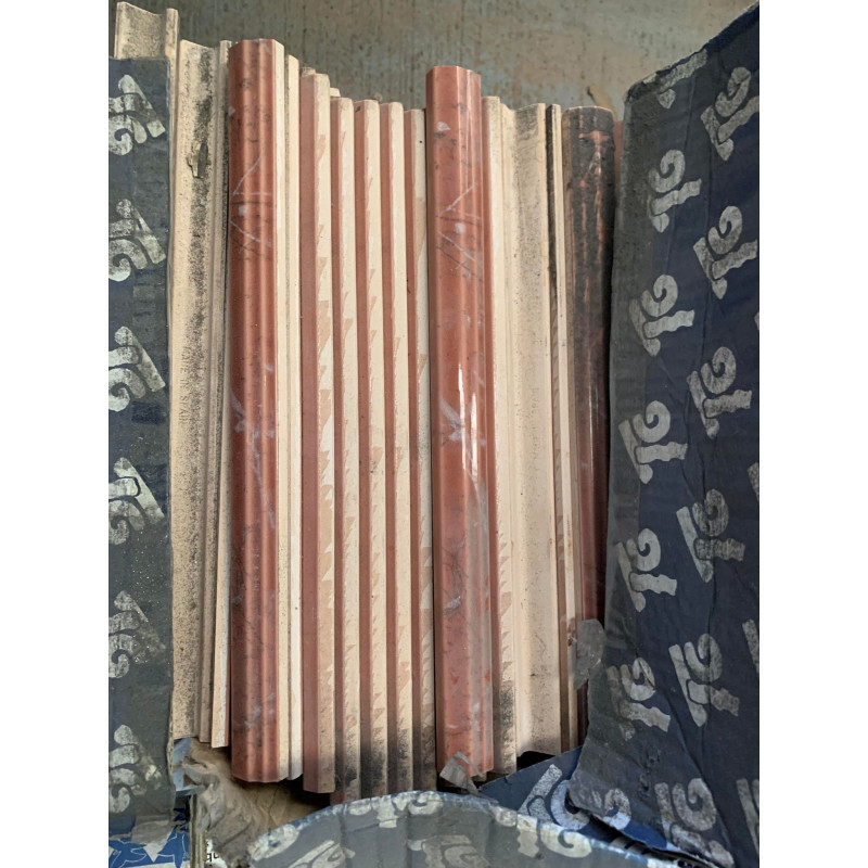 Red Marble Edge Border Tile 320x55mm