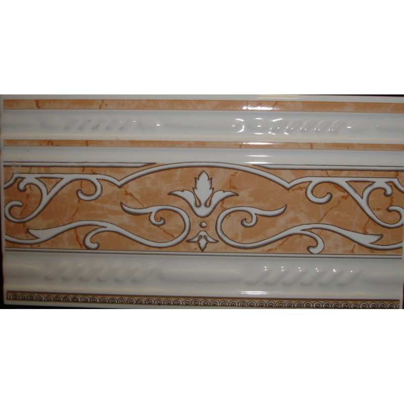 PLAZA WALL TILE BORDER 4017 BEIGE 13.2X25CM