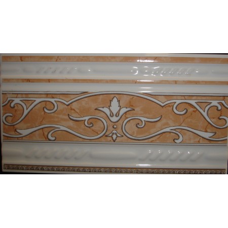 PLAZA WALL TILE BORDER 4017 BEIGE 13.2X25CM