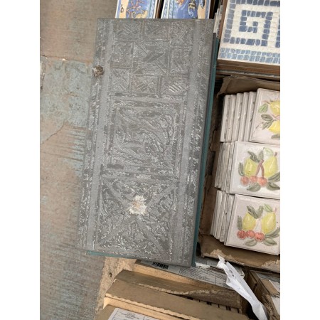 Dark Grey Patterned Wall Border Tile 165x335mm