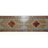 PLAZA WALL TILE BORDER 5143 MARRON 9.2X28CM