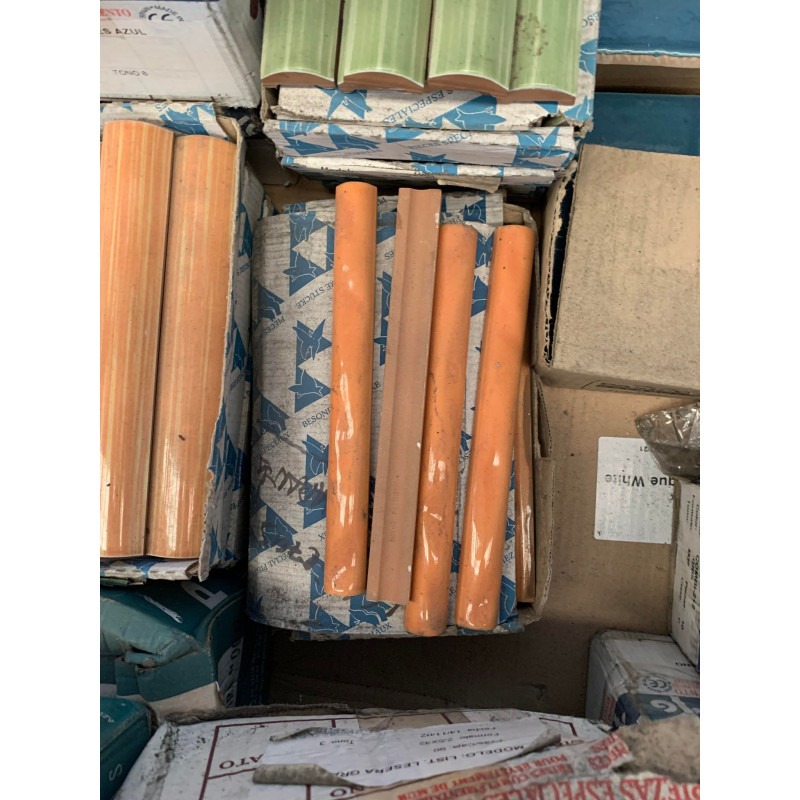 SPB WALL TILE BORDER ORANGE 2X20CM
