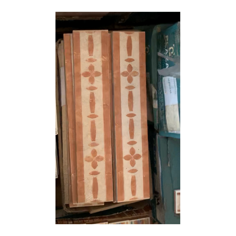 Cream/Terracotta Border Tile