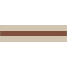 Cream/Red Stripe Border 60x250mm