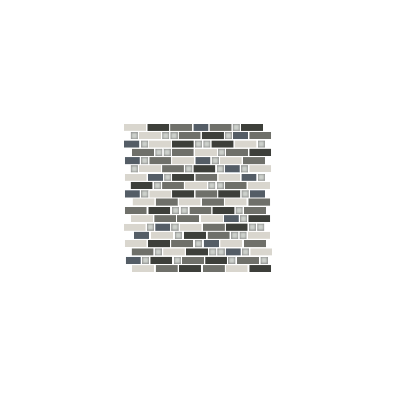 Grey/White/Black Mosaic Tile 295x310mm