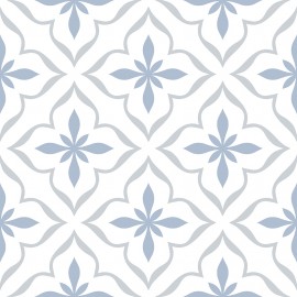 Antique Cube Pattern 20x20 Blue Matt Antique Cube Pattern 20x20 Blue Matt