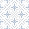 Antique Cube Pattern 20x20 Blue Matt