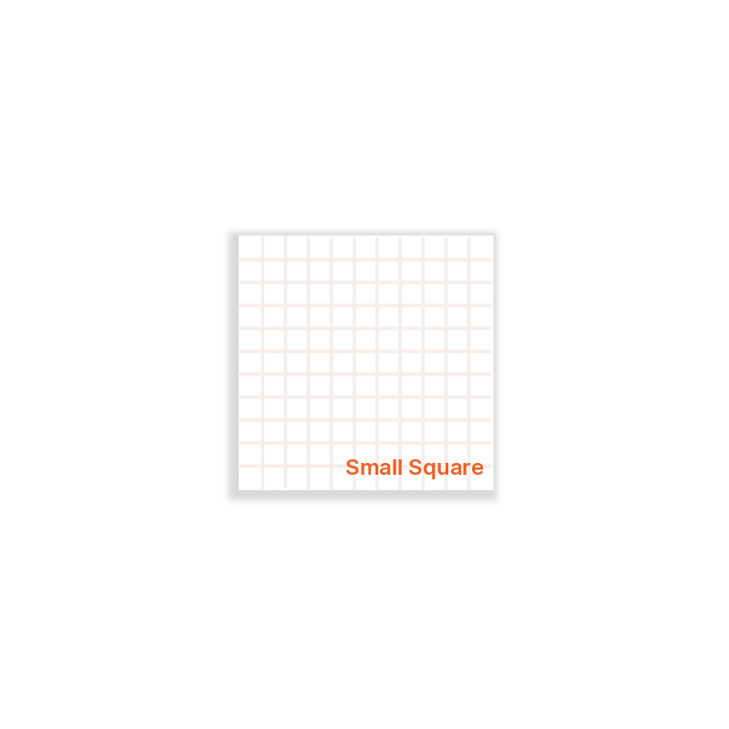 Super White Mosaics Small Square 30x30cm