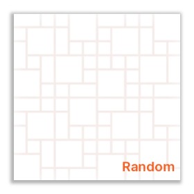 Super White Polished 30x30cm Porcelain Random Mosaic Tile Sheet