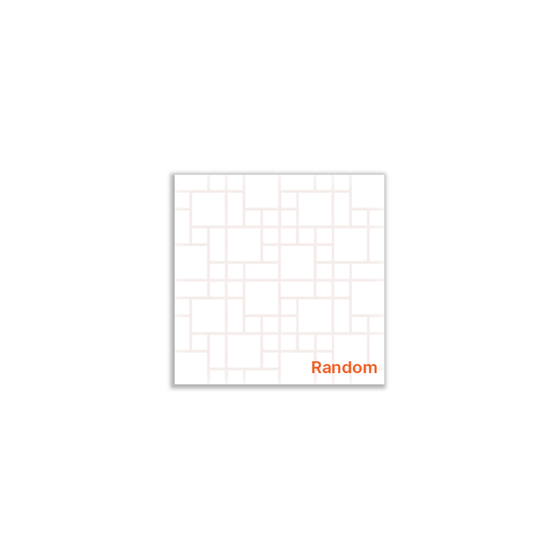 Super White Mosaics Random 30x30cm