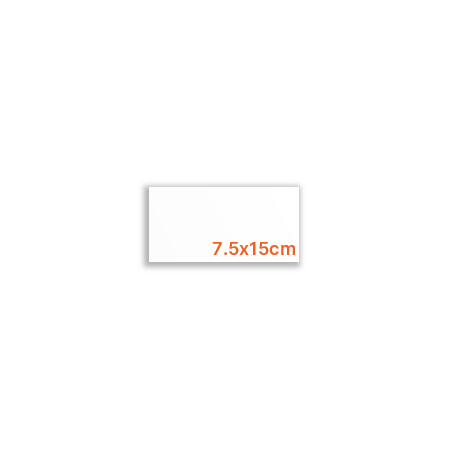 Super White Polished Porcelain 75x150mm