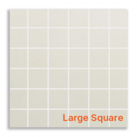 Ivory Polished Porcelain Large Square Mosaics 30x30cm