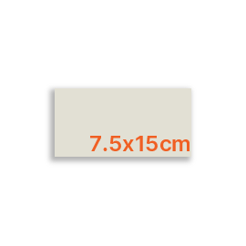Ivory Polished Porcelain 7.5x15cm