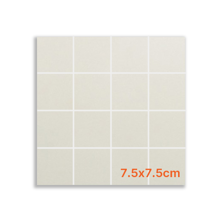 Ivory Polished Porcelain Mosaic 7.5x7.5cm