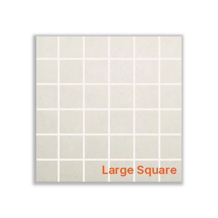 Verona Polished Porcelain Large Square Mosaic 30x30cm