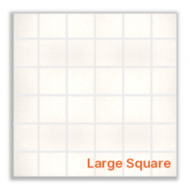 Snow Flake Polished Porcelain Large Square Mosaic 30x30cm Snow Flake Polished Porcelain