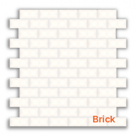 Snow Flake Polished Porcelain Brick Mosaic 30x30cm Snow Flake Polished Porcelain