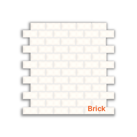 Snow Flake Polished Porcelain Brick Mosaic 30x30cm