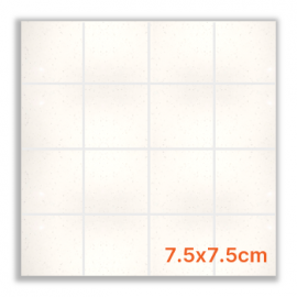 Snow Flake Polished Porcelain Mosaic 7.5x7.5cm Snow Flake Polished Porcelain