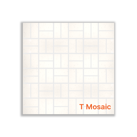 Snow Flake Polished Porcelain T Mosaics 30x30cm