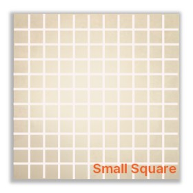 Belvedera Polished Beige Small Square Porcelain Mosaic 30 x 30cm
