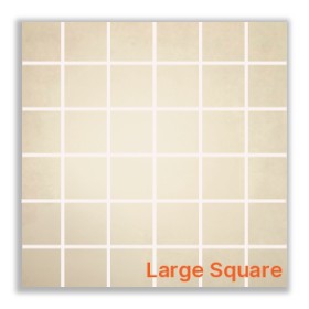 Belvedera Polished Beige Large Square Porcelain Mosaic 30 x 30cm