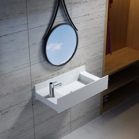 Stone Wall - mounted basin