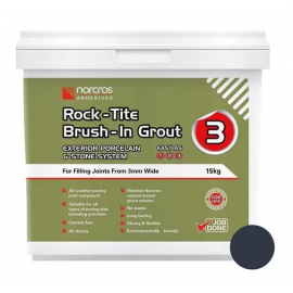 Norcros Rock-Tite Brush-In Grout - Tropical Ebony 15kg