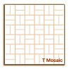 Ivory Polished Porcelain Tile effect Mosaics