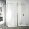 TI8 Wetroom Panel 900x1500mm Brushed Brass