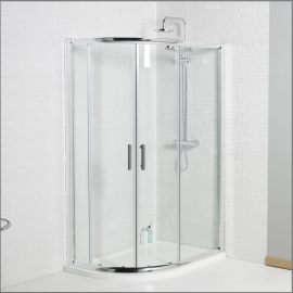1000 x 800mm Two Door Shower Offset Quadrant Kartell Koncept Chrome 1000 x 800mm Two Door Shower Offset Quadrant Enclosure