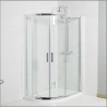 Kartell Koncept Chrome 1000 x 800mm Two Door Shower Offset Quadrant Enclosure