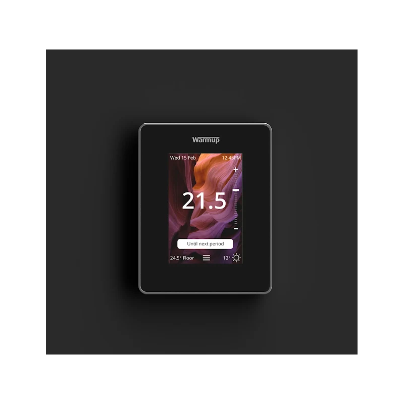Warmup 6iE WiFi Thermostat Controller Onyx Black | Laporsa