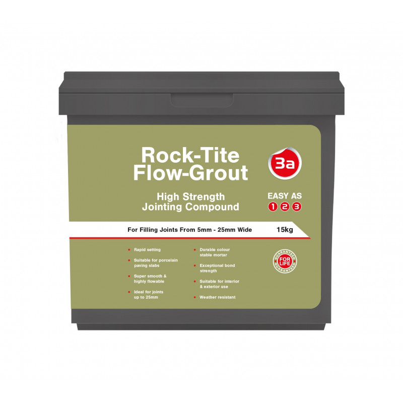 Rock-Tite Flow Grout Cement Grey 15KG